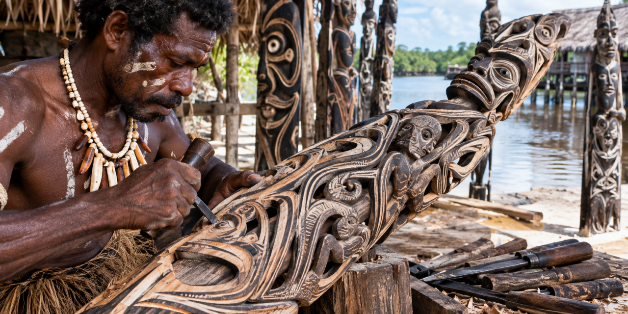 Seni Ukir Suku Asmat: Jejak Tradisi Identitas Masyarakat Papua